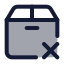Packageremove icon with duotone standard style